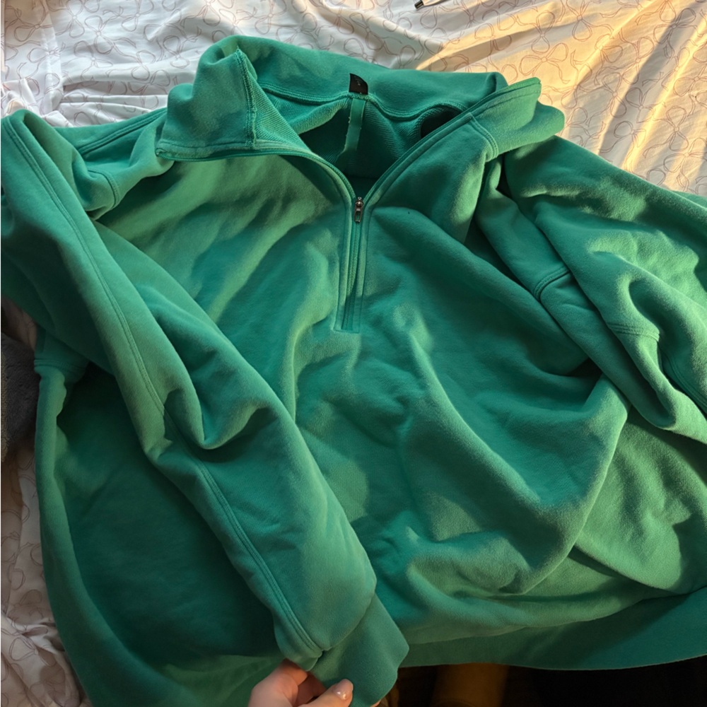 lululemon athletica Green Half-Zip Sweatshirt
